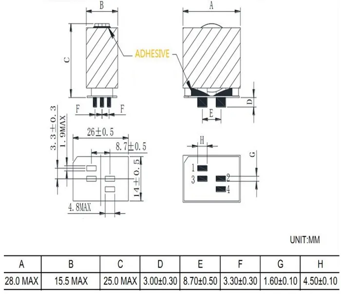 高電流フラットワイヤーフェライトコア SMD型電源誘導器