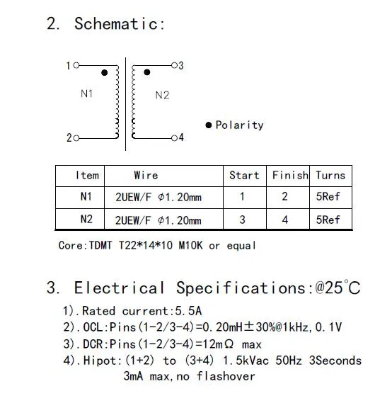 0.2mh 工場価格 CE/UL/RoHS 認証付き 常規モード 窒息誘導器