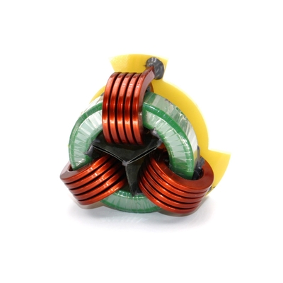Horizontal Three Phase Common Mode Choke Coils with Flat Wire Vertical Winding
