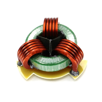 Horizontal Three Phase Common Mode Choke Coils with Flat Wire Vertical Winding