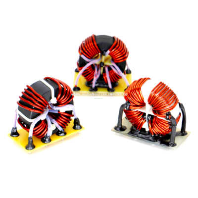 Customized Four Phase Toroidal Nanocrystalline Core Common Mode Power Line Choke Coils