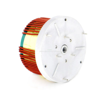 Horizontal Type Double Toroidal Mn-zn Cores Common Mode Power Line Choke with Special Base