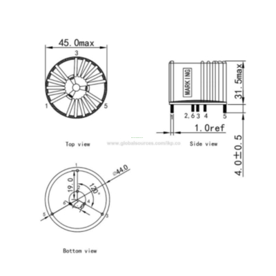 Horizontal Customized Toroidal Mn-zn Cores Common Mode Power Line Choke Coils (TR3610)